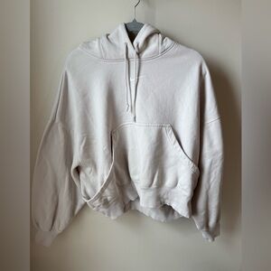 Nike Phoenix Fleece super oversized hoodie in cream, sz med EUC!!